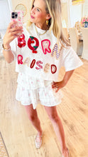 Born and Raised Graphic Cropped Tee