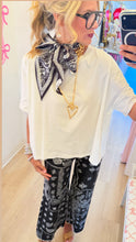 White Oversized Short Sleeve Top