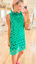 Green Floral Lace Dress