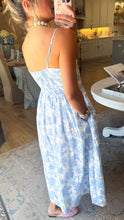 Blue Botanical Garden Mini Dress