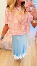 RESTOCK Blush Western Print Tee