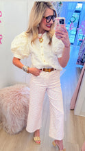 RESTOCK Pink Dainty Floral Wide Leg Jeans