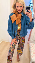 Camel Stripe Button Down Top