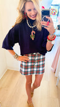 White Christmas Plaid Skort