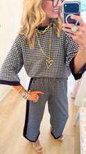 Navy Gingham Pant Set