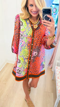 Multi Leopard Floral Mini Dress
