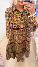 Leopard Tiered Midi Dress