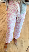 Pink Coquette Printed Barrel Pants