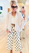 Cream Balloon Zip Up Top