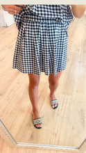 Black Gingham Skirt Set