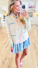 Colorful Tweed Cardi