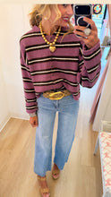 Orchid Stripe Cardigan
