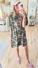 Olive Camo TShirt Dress