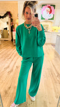 Kelly Green Scuba Pullover Pant Set