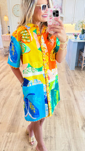 Uncle Frank Butterfly Block Party Dress