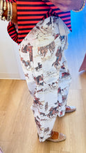 Cream Multi Western Print Pants