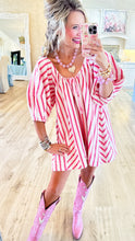 Pink Stripe Bubble Romper