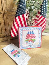 American Flag Chinoiserie Kitchen Towel