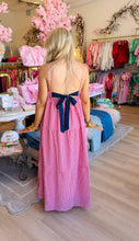 Red Gingham Tiered Midi Dress