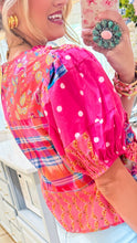 Coral and Pink Multi Patchwork Vest