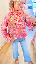Pink Floral Quilted Jacket