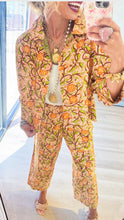 Ivy Jane Peach Rose Bush Barrel Pants
