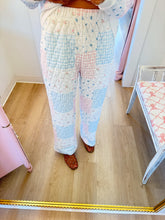 Deal of The Day Pink and Blue Quilted Patchwork Pants