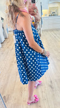 THML Denim Polka Dot Mini Dress