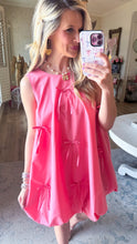 Pink Bow Ribbon Mini Dress