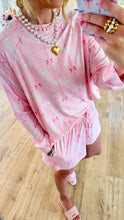 Pink Multi Bow Print Lounge Set
