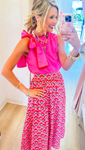Hot Pink Shoulder Bow Top