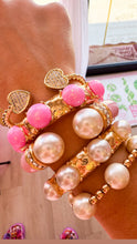 RESTOCK Pearl and Gold Statement Bracelet