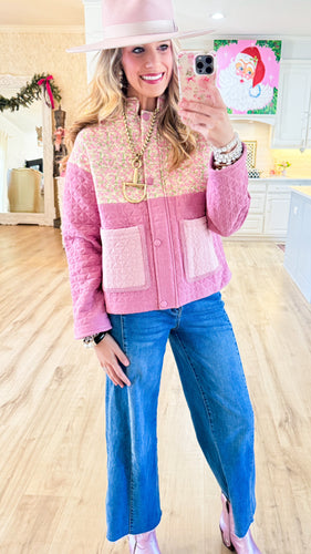 Dusty Lavender Quilted Jacket