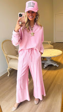 Pink Ribbed Pant Set