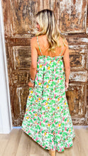 THML Green Beach Print Maxi Dress