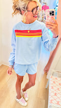 Beau Blue Multi Contrast Short Set
