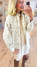 Almond Latte Mineral Washed Western Graphic Jacket
