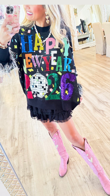 Queen of Sparkles Happy New Year Top