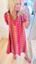 Plum Multi Print Midi Dress
