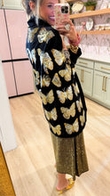 Queen of Sparkle Black and Gold Butterfly Tunic Dress
