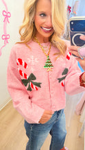 Light Pink Candy Cane Cardigan