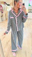 Black Gingham PJ Set