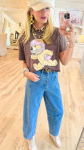 Mocha Football Bear Top