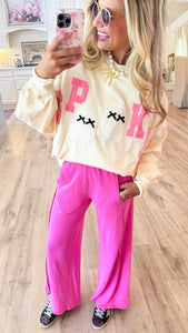 Cream Spooky Boo Contrast Patch Sweatshirt