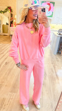 Pink Sweatshirt Pant Set