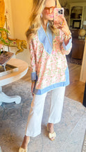 THML Long Sleeve Floral Blouse