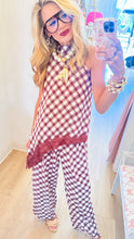 Merlot Gingham Pant Set