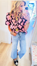 Pink Abstract Floral Top
