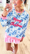 Blue Winter Toile Sweatshirt