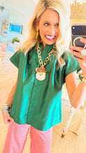 Pine Ruffle Neck Top